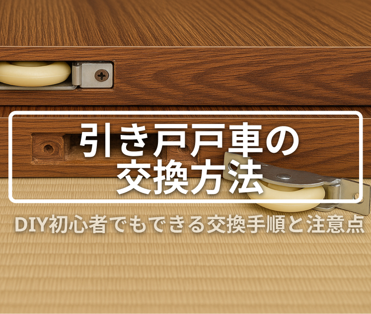 引き戸はそのまま！戸車だけ交換する方法｜DIY初心者でもできる手順と注意点