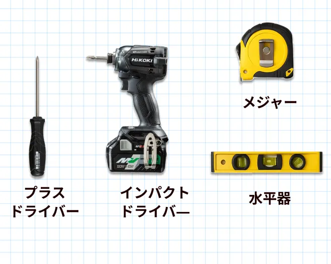室内ドア交換DIYに共通して必要な工具一覧