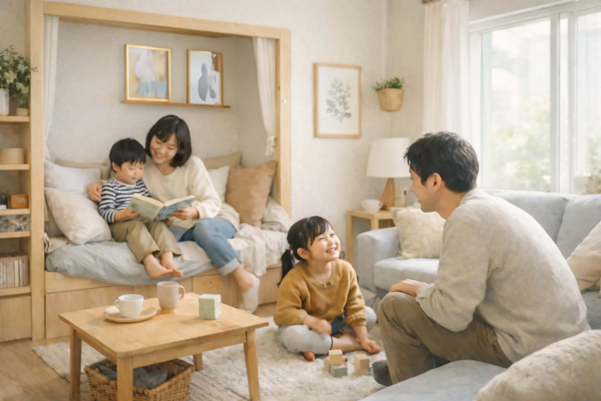 家族団らんの様子