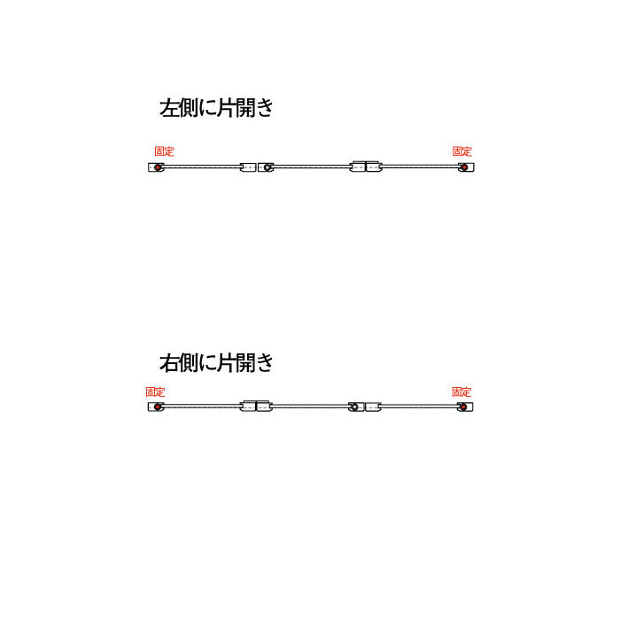 3枚折れ戸のジフアニメ