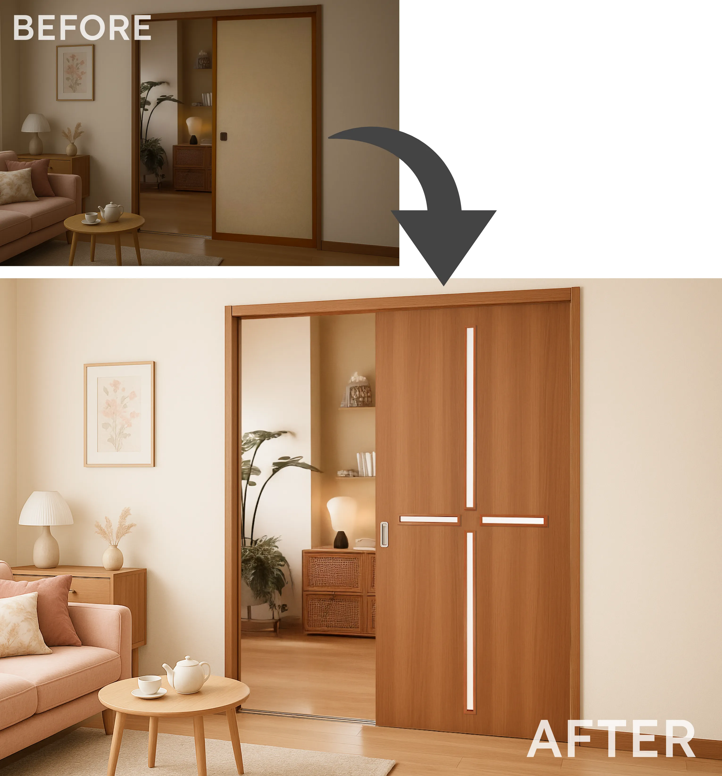 落ち着いた和モダン空間に整うイメージ画像