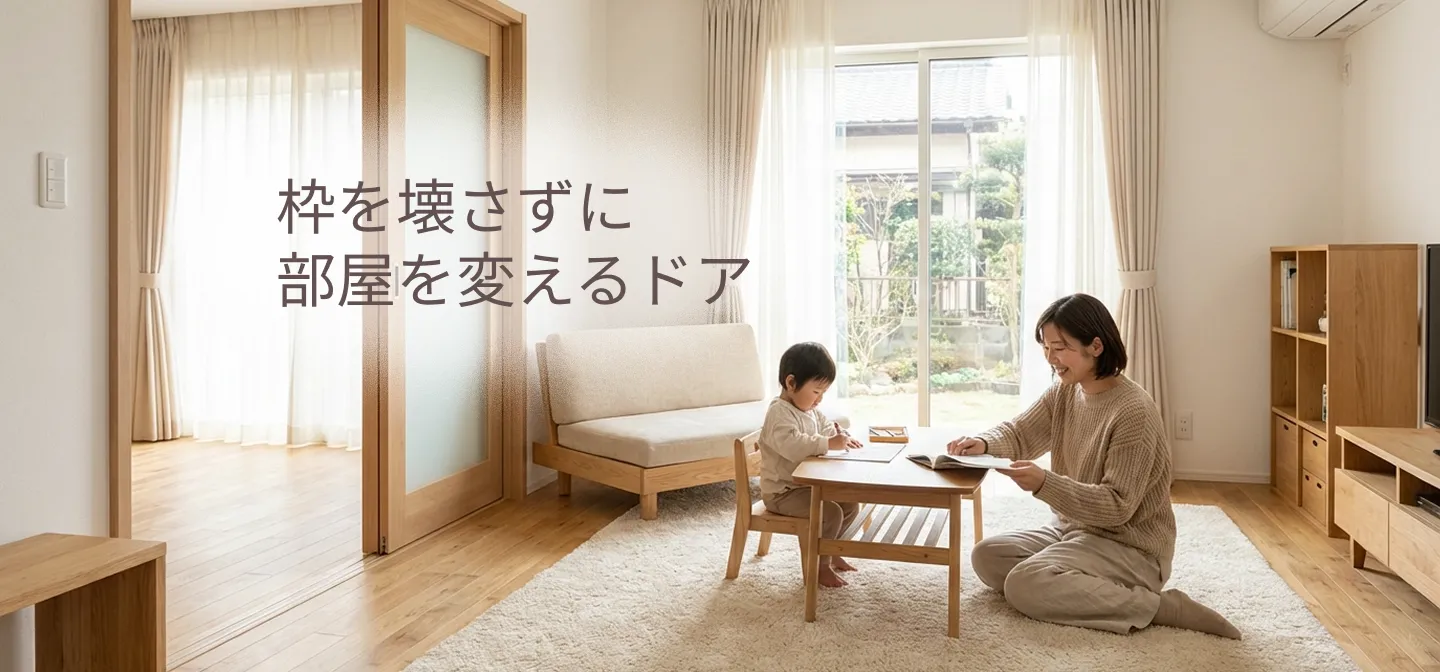 お母さんと子供が部屋でくつろいでいる雰囲気